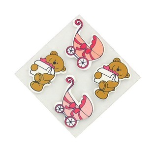 Pegatinas Decorativas - Rosa Bebé (20 uds.)