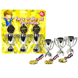SET DE TROFEOS DE 6 PIEZAS EN BLÍSTER (10 uds.)