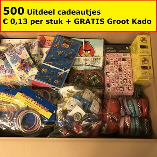 MEGA MIX DE REGALOS PARA TÓMBOLA 500 UDS + REGALO GRATIS