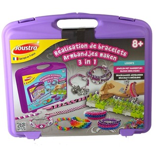 MALETÍN JOUSTRA CREACIÓN DE PULSERAS 3 EN 1 (2 uds.)