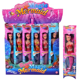 MUÑECA SIRENA GRANDE EN EXPOSITOR (12 uds.)