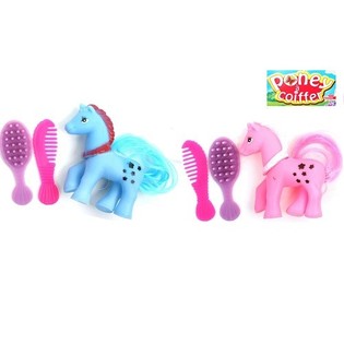 PEQUEÑO PONY CON CEPILLO Y PEINE (36 uds.)