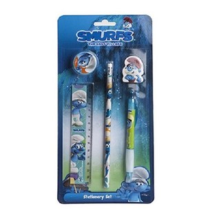 Set de Papelería Pitufos 5 Piezas (12 uds.)