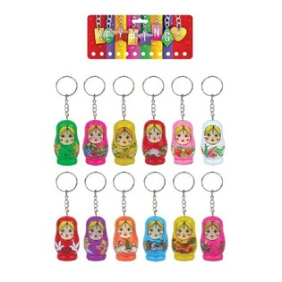 LLAVERO MUÑECA RUSA (12 uds.)