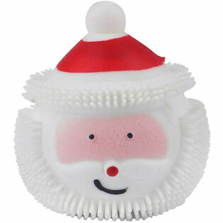 BOLAS PUFFER PAPÁ NOEL CON LUZ EN EXPOSITOR (12 uds.)