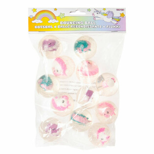 PELOTA SALTARAINA UNICORNIO Ø 4.5 Cm. (12 uds.)