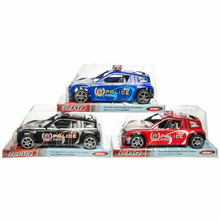 Coche de Policía de Fricción en Blister (6 uds.)