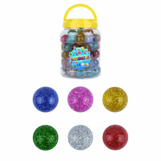 Pelotas Saltarinas con Purpurina Ø3,3cm (72 unidades)