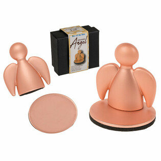 ÁNGEL DE LA GUARDA - SUJETAPAPELES MAGNÉTICO DE METAL - CAJA DE REGALO (24 uds)