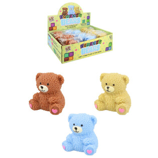 OSO SQUISHY SQUUZY - COLORES VARIADOS - EN EXPOSITOR (12 uds.)