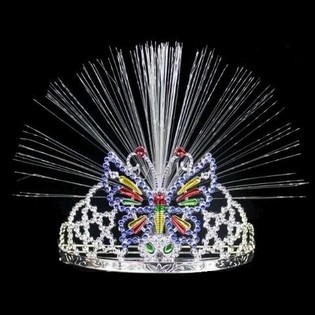 Corona con Luces de Fibra Óptica - Modelo 11 (12 uds.)